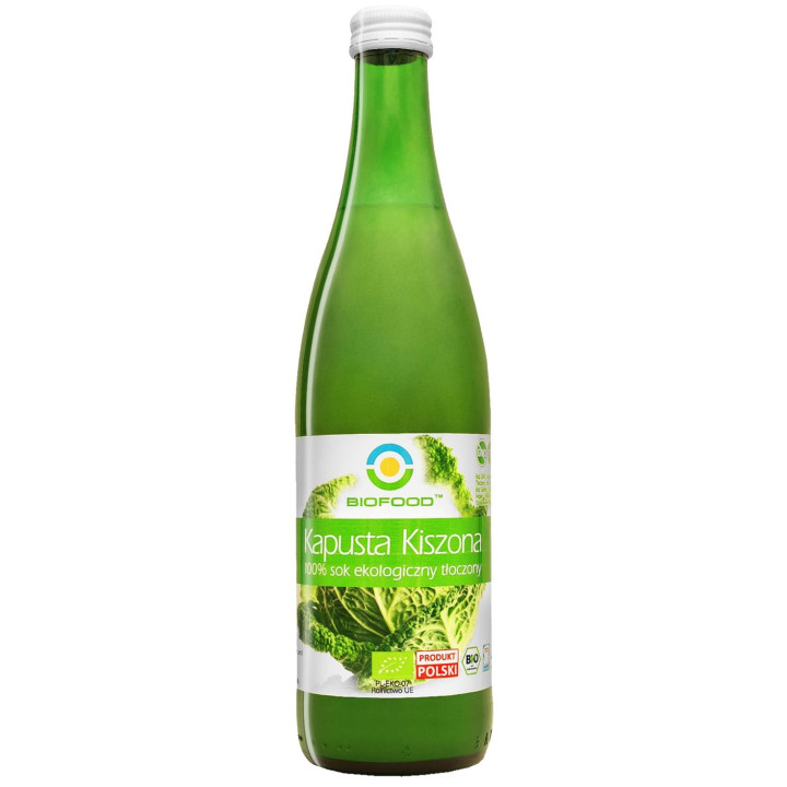 Sok z Kapusty Kiszonej NFC BIO Bezglutenowy 500 ml - Biofood - Ekochat