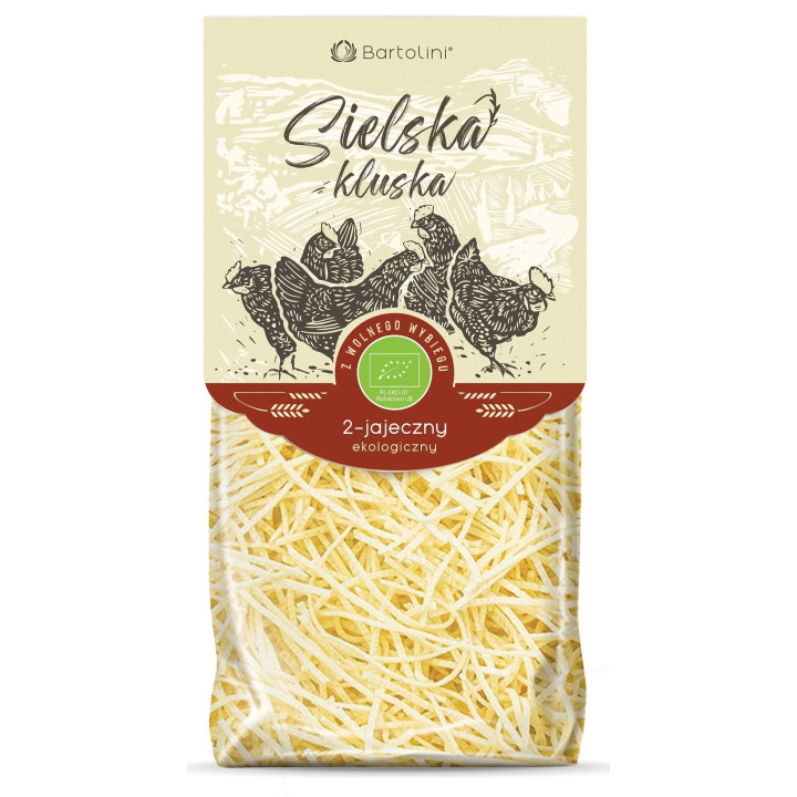 Makaron Jajeczny Krajanka Cienka BIO 250 g - Bartolini - Ekochatka