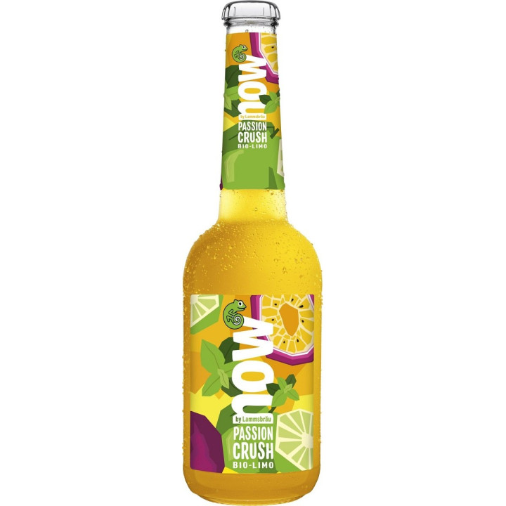 Lemoniada BIO Passion Crush z Marakują i Miętą 330 ml - NOW - Ekochatk