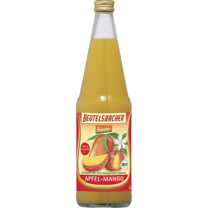 Sok Jabłko Mango NFC Bezpośrednio Tłoczony BIO Demeter 700 ml - Beutel