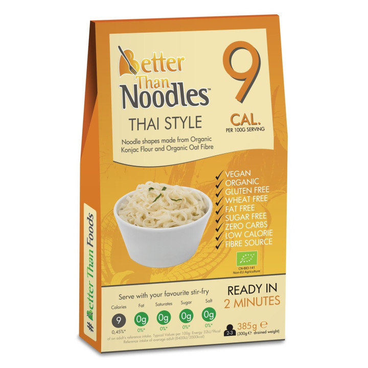 Makaron Konjac Thai Style Bezglutenowy BIO 300 g - Better Than Foods -