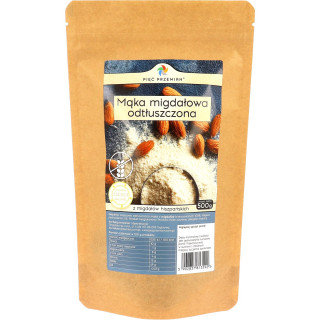 Mąka Migdałowa Odtłuszczona Bezglutenowa 500g - Pięć Przemian - Ekocha