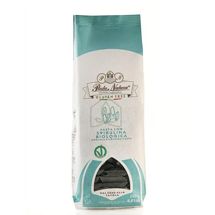 Makaron Penne Ryżowy ze Spiruliną Bezglutenowy BIO 250 g - Pasta Natur