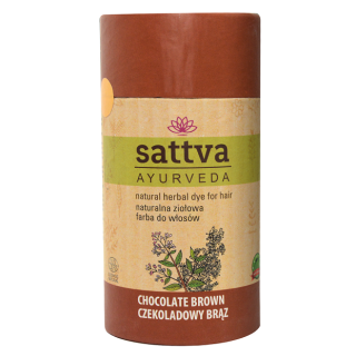 Henna Czekoladowy Brąz Ayurvedyjska Wegańska ECO 150 g - Sattva - Ekoc