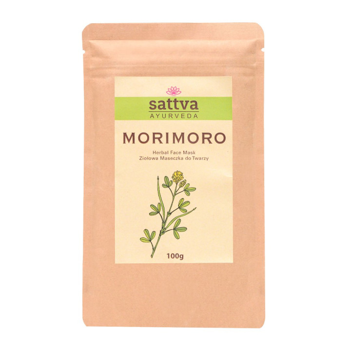 Maseczka Ziołowa do Twarzy Morimoro Wegańska Ayurveda 100 g - Sattva -