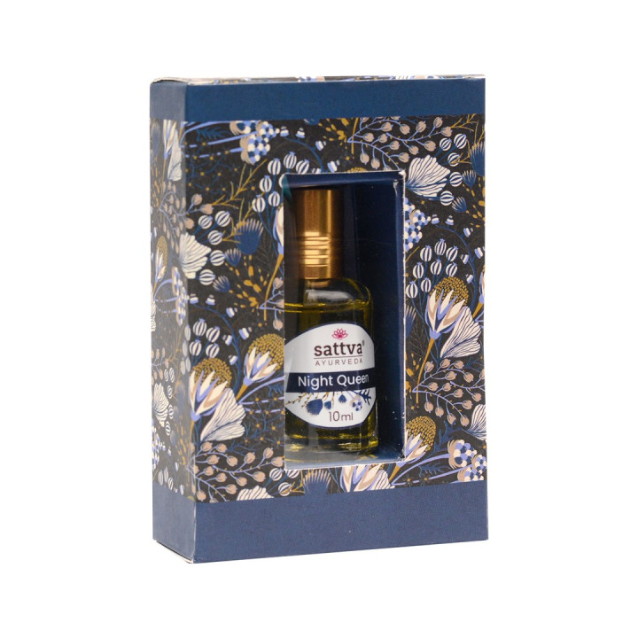 Perfumy w Olejku Królowa Nocy Roll-on Wegańskie 10 ml - Sattva - Ekoch