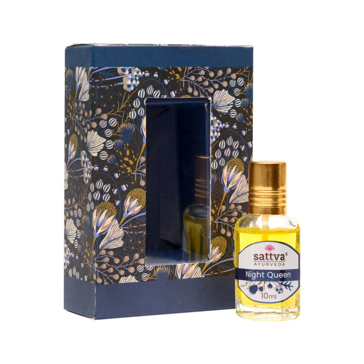 Perfumy w Olejku Królowa Nocy Roll-on Wegańskie 10 ml - Sattva - Ekoch