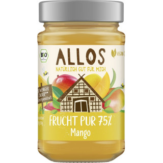 Mus z Mango BIO Bezglutenowy Wegański 75% Owoców 200 g - Allos - Ekoch