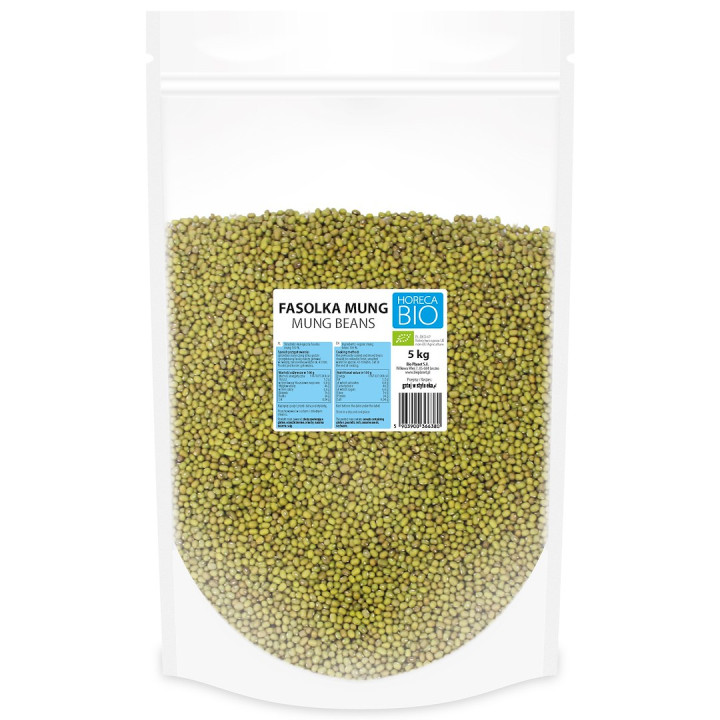 Fasolka Mung BIO 5 kg Wegańska Bezglutenowa Horeca - Bio Planet - Ekoc
