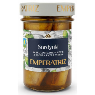 Sardynki Europejskie w Oliwie z Oliwek Extra Virgin BIO 126 g - Empera