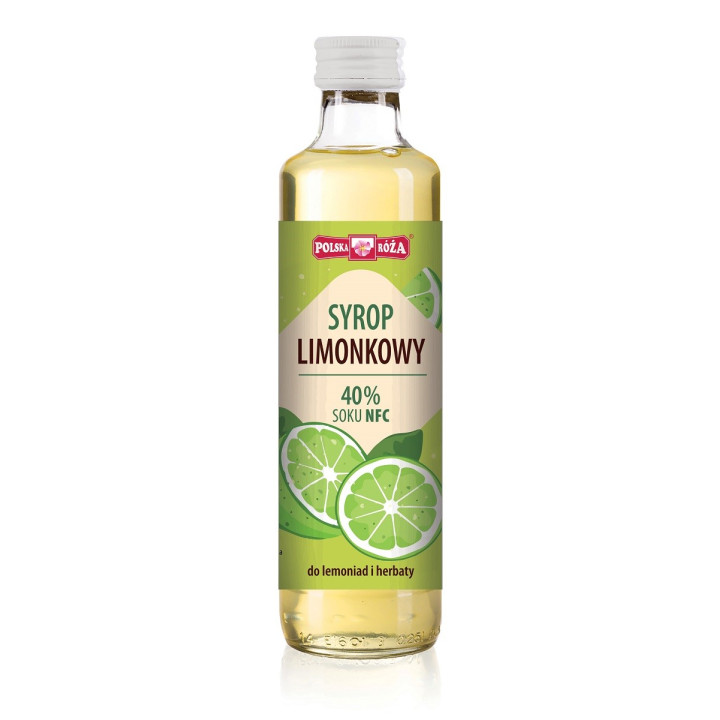 Syrop Limonkowy Bezglutenowy Wegański 250 ml - Polska Róża - Ekochatka