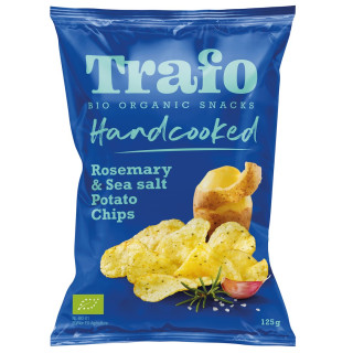 Chipsy Ziemniaczane z Rozmarynem i Solą Morską BIO 125 g - Trafo - Eko