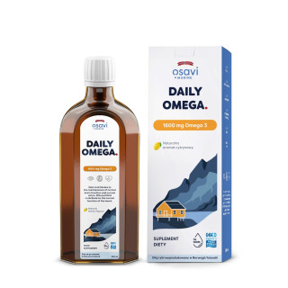 Olej Rybi Omega-3 o Smaku Cytrynowym 1600 mg 250 ml - Osavi - Ekochatk
