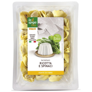 Tortelloni Świeże z Ricottą i Szpinakiem BIO 250 g - La Spiga - Ekocha