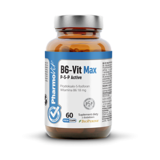 Witamina B6 P-5-P Active Bezglutenowa Wegańska 18 mg 60 Kapsułek - Pha