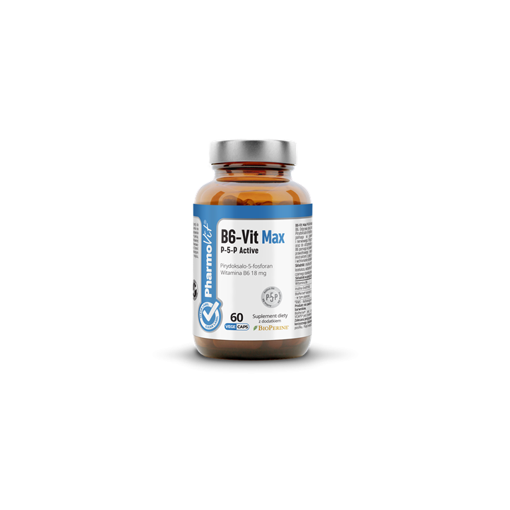 Witamina B6 P-5-P Active Bezglutenowa Wegańska 18 mg 60 Kapsułek - Pha