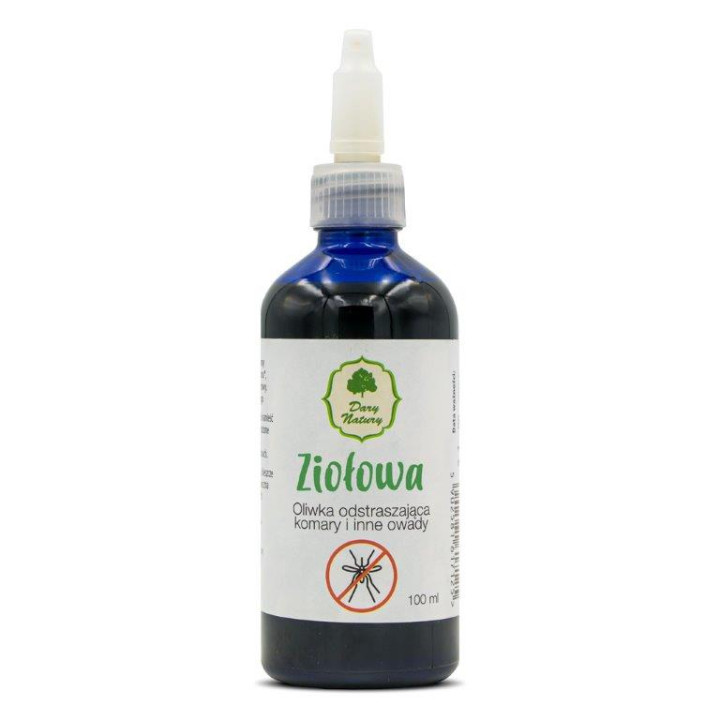 Oliwka Ziołowa Naturalna na Komary i Owady BIO Wegańska 100 ml - Dary 
