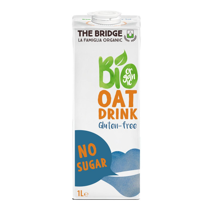 Napój Owsiany Bez Cukru Bezglutenowy BIO 1L - The Bridge - Ekochatka