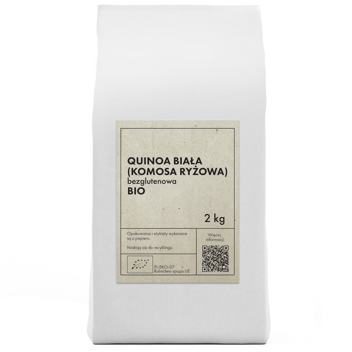 Quinoa Biała Komosa Ryżowa Bezglutenowa BIO 2 kg - The Planet - Ekocha