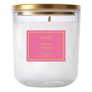 Świeca Sojowa Zapachowa Piękna Tuberoza Wegańska 180 ml - Your Candle 