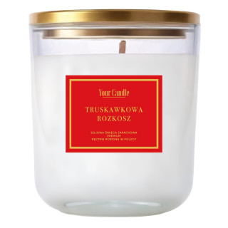 Świeca Sojowa Zapachowa Truskawkowa Rozkosz Wegańska 180 ml - Your Can