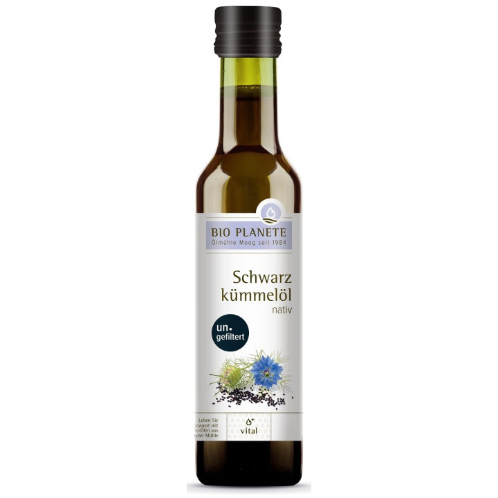 Olej z Czarnuszki Tłoczony na Zimno BIO 250 ml - BIO Planete - Ekochat