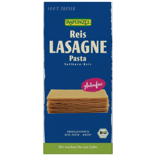 Makaron Lasagne Ryżowy Pełnoziarnisty Bezglutenowy BIO 250 g - Rapunze