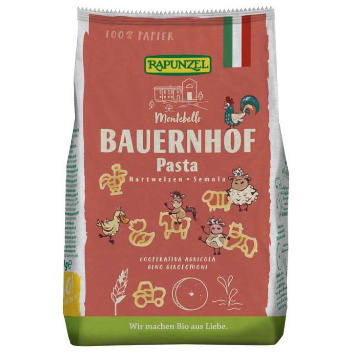 Makaron Semolinowy Zwierzęta BIO 250 g - Rapunzel - Ekochatka