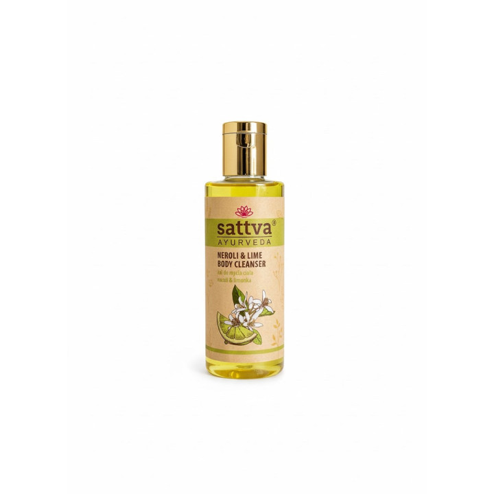 Żel do Mycia Ciała Neroli i Limonka Ayurvedyjski Wegański 210 ml - Sat