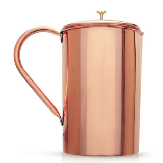 Dzbanek Miedziany Ayurvedyjski Plain 1,95 l Wegański - Sattva - Ekocha