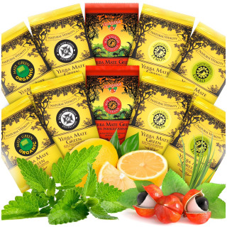 Yerba Mate Zestaw Próbek MIX BIO 10 x 50g Mate Green - Yerba Mate Gree