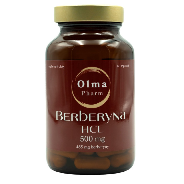 Berberyna HCl 500 mg Wegańskie Kapsułki 60 szt - Olma Pharm - Ekochatk