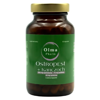 Ostropest + Karczoch Kapsułki Wegańskie 90 szt. - Olma Pharm - Ekochat