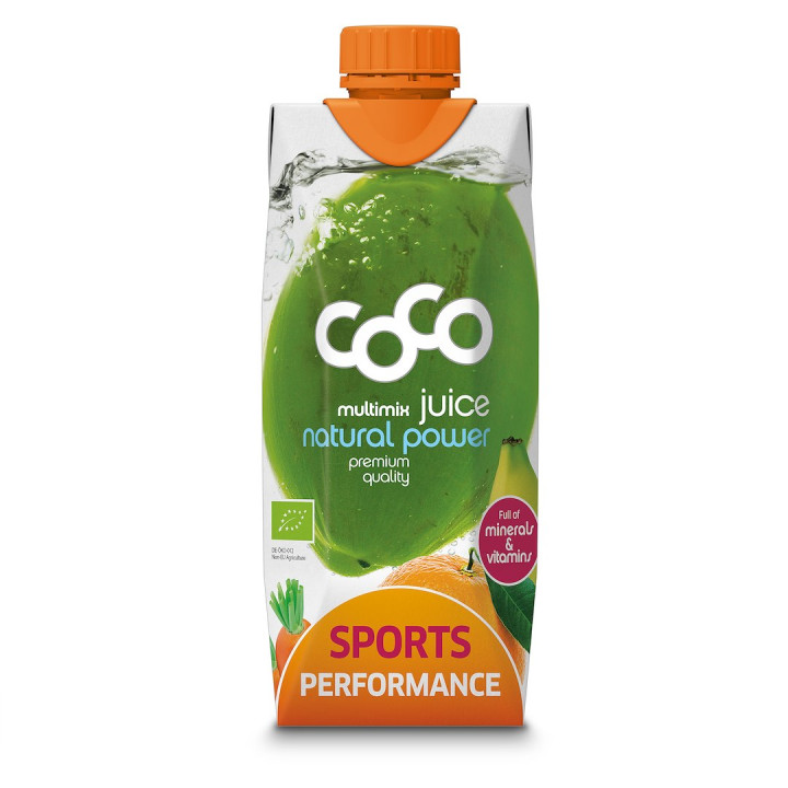 Woda Kokosowa Sports Performance Marchew Pomarańcza BIO 500 ml - Coco 