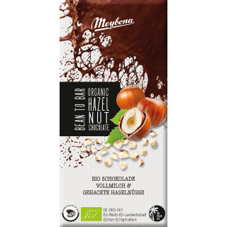 Czekolada Mleczna z Orzechami Laskowymi BIO 80 g - Meybona - Ekochatka
