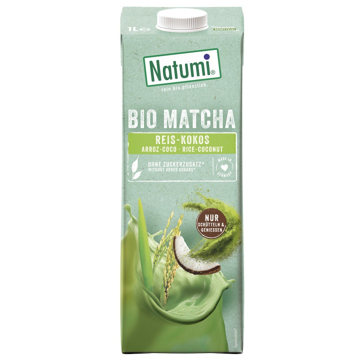 Napój Ryżowo - Kokosowy z Matchą bez Dodatku | NATUMI - Ekochatka