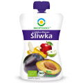 Mus Owocowy Jabłko Banan Śliwka Bez Cukru Bezglutenowy BIO 200 g - Biofood