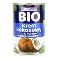 Krem Kokosowy 22% Tłuszczu BIO Wegański 400 ml - Naturavena