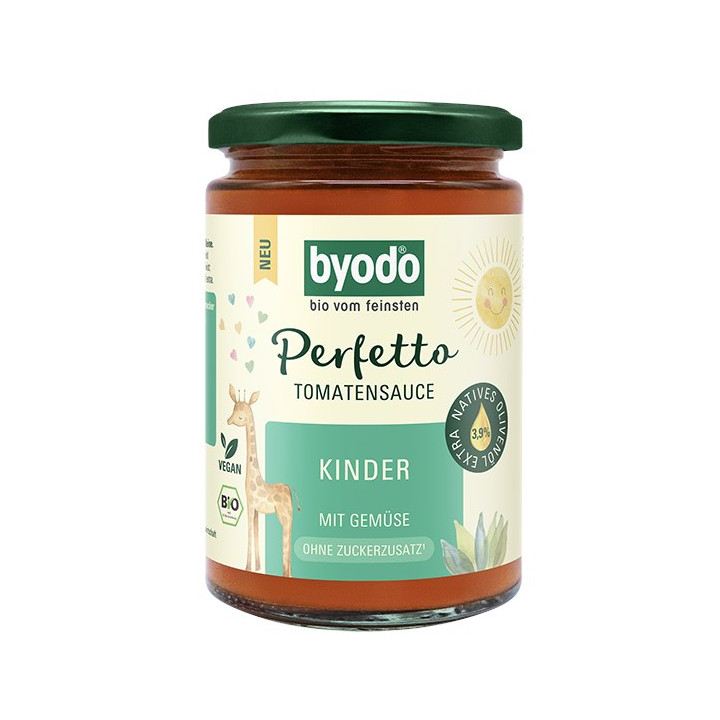 Sos Pomidorowy z Warzywami Dla Dzieci BIO bez Cukru 340 ml - Byodo - E