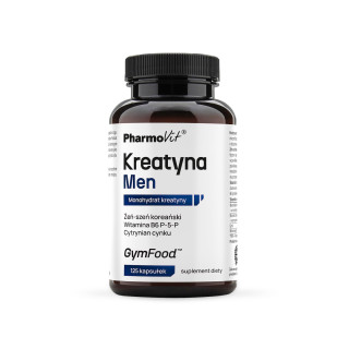 Kreatyna Monohydrat Kapsułki Bezglutenowa Wegańska 125 szt. - Pharmovi