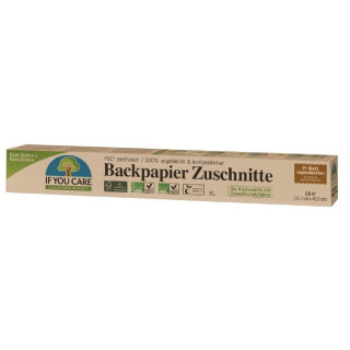 Papier do Pieczenia Kompostowalny Niebielony Wegański 24 Arkusze 189 g