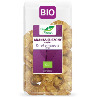 Ananas Suszony Krążki BIO 300 g Bez Cukru Wegański - BIO Planet - Ekoc