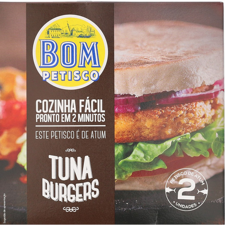 Burgery z Tuńczyka Gotowe do Spożycia Bez Cukru 150 g - Bom Petisco - 