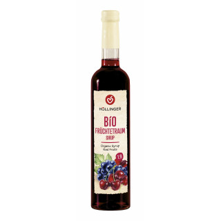 Syrop o Smaku Czerwonych Owoców BIO 500 ml Wegański - Hollinger - Ekoc