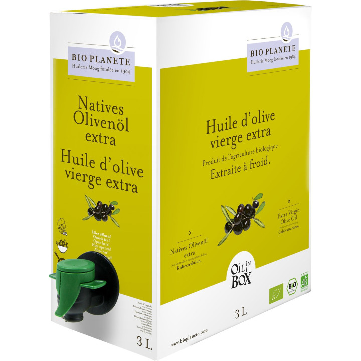 Oliwa z Oliwek Extra Virgin BIO 3 l Oil in Box - BIO Planete - Ekochat