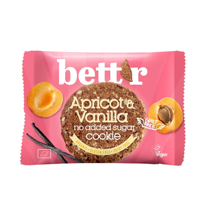 Ciastko z Morelą i Wanilią bez Dodatku Cukrów BIO Wegańskie 40 g - Bet