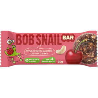 Baton Jabłko Wiśnia Orzechy Nerkowca Bez Cukru Wegański 35 g - Bob Sna