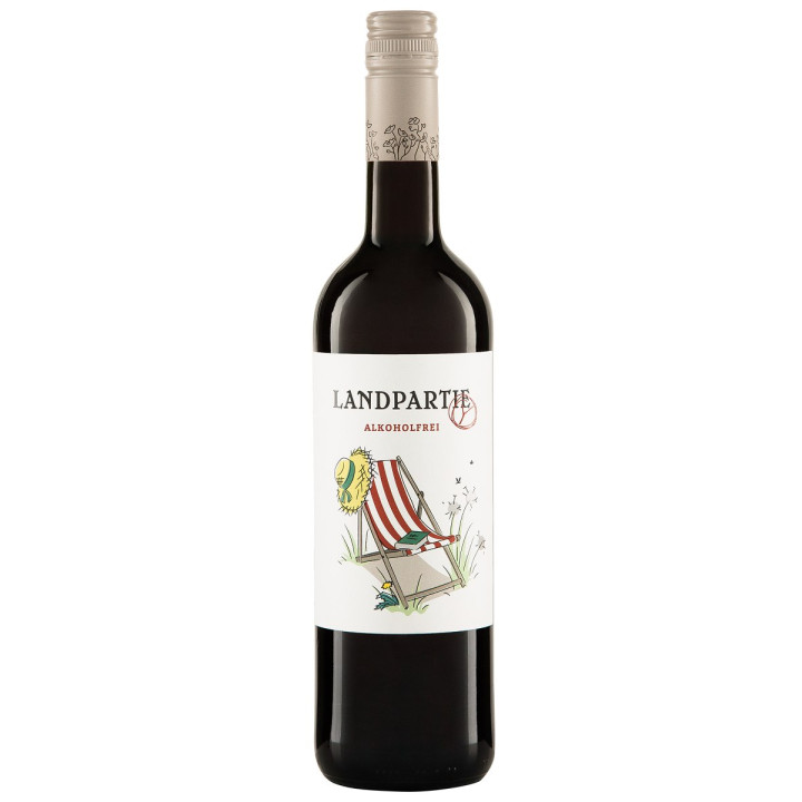 Wino Bezalkoholowe Czerwone Słodkie BIO Cuvée 750 ml - Landpartie - Ek