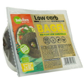 Bajgle Lniane Keto Bezglutenowe BIO 160 g 2 szt. - Balviten - Ekochatk