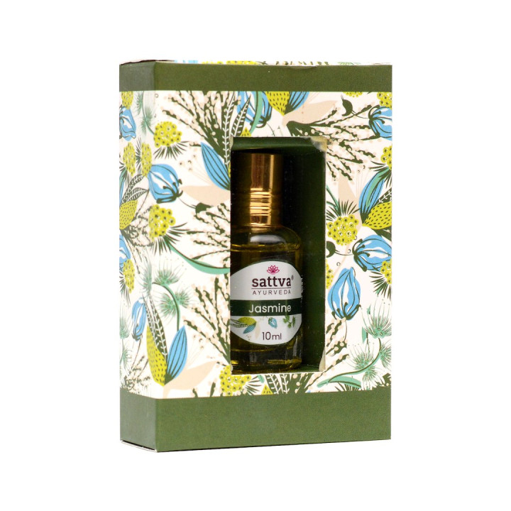 Perfumy w Olejku Jaśmin Roll-On Wegańskie 10 ml - Sattva - Ekochatka